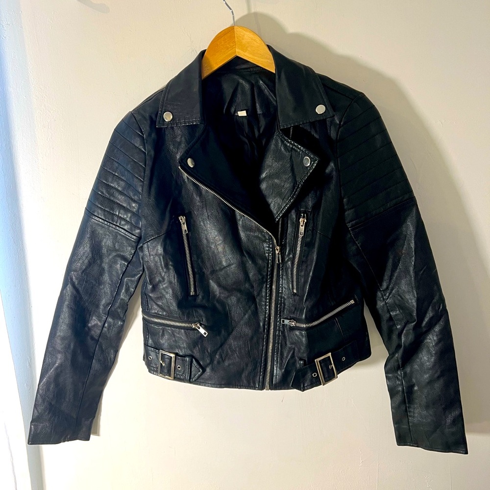 Nasty Gal Faux Leather Moto Jacket